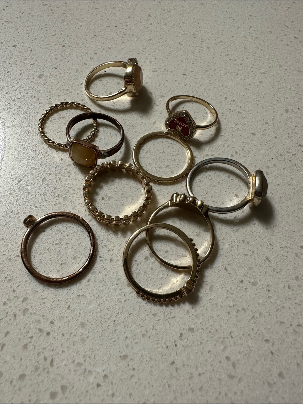 Gold Tone Women’s Ring Set - Mixed Gold Rings TORRID size 10 ten rings